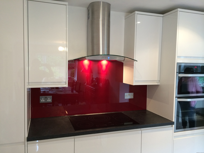 Glass splashback in muswell hill north london