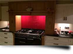 Coloured and textured glass kitchen splashbacks from Splashbacks of Disinction