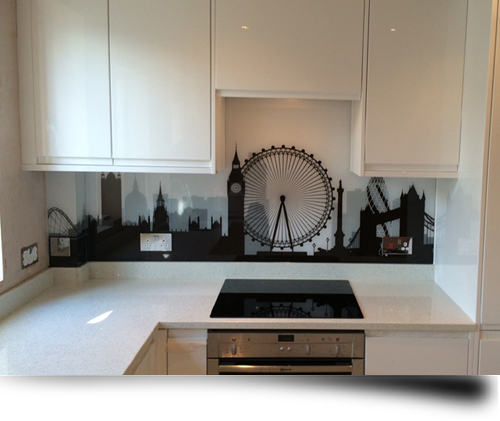 Printed glass kitchen splashbacks from Splashbacks of Disinction